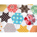 Fat Quarter Sterne Hexagon Flea Market