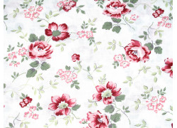 Stoff Rosenranken Blumen Baumwolle Moda Bunny Hill Designs Patchworkstoff