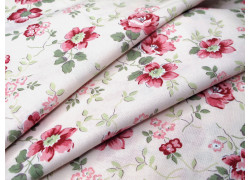 Patchworkstoff Rosen Bllumen Moda Baumwolle Stoff rosa salbei