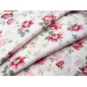 Patchworkstoff Rosen rosa salbei