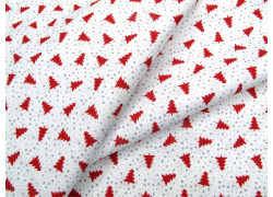 Stoff Weihnachten Tannen Punkte Baumwolle Patchworkstoff