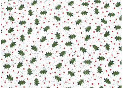 Stoff Weihnachten Baumwolle Tannenbaum Sterne Punkte Moda Sweetwater