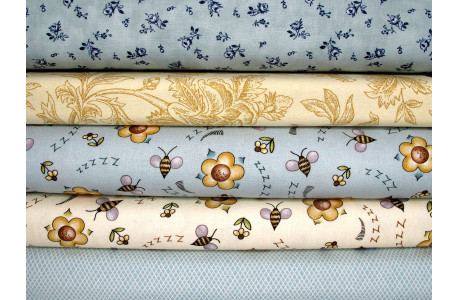 Patchwork Stoffpaket Bienen Blumen Baumwolle Stoffe Tiere 75085