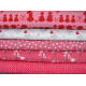Patchwork Stoffpaket Kinderstoffe Blumen Tiere Schnecken Punkte Baumwolle 75086