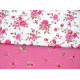 Stoffpaket Baumwolle Rosen Blumen Westfalenstoffe Punkte pink weiß 72039