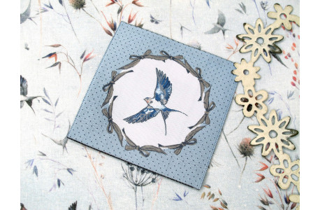 Label acufactum Schwalbe Maxi Patch Webetikett Aufnäher dear Jane