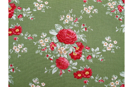 Tilda Stoffe Rosen Blumen Baumwolle Patchwork Merry Little Christmas