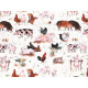 Tierstoff Sophia Drescher Baumwolle Patchwork Schweine Hühner acufactum