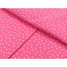 acufactum Baumwollstoff Punkte Dots Tupfen Pünktchen Stoff Baumwollepink