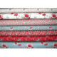 Tilda Stoffpaket Rosen Blumen Ilex Baumwolle Stoff Merry Little Christmas Weihnachtsstoff 77003