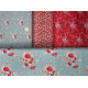 Tilda Stoffpaket Rosen Blumen Ilex Baumwolle Stoff Merry Little Christmas Weihnachtsstoff 77003
