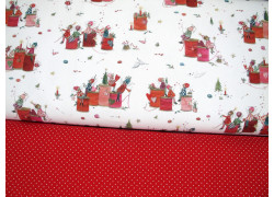 Stoffpaket acufactum Fadenengel Baumwolle Punkte Silke Leffler Weihnachten 72057