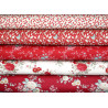 Tilda Stoffpaket Rosen Mistelzweig rot 75044