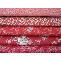 Tilda Stoffpaket Rosen Blumen rot 75089