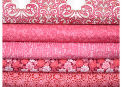 Patchwork Stoffpaket Rosenstoffe Muscheln Schrift Wörter Text Beeren Baumwolle Stoffe 75032