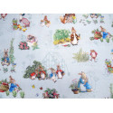 Patchworkstoff Peter Hase blau