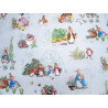 Patchworkstoff Peter Hase blau
