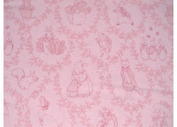 Patchworkstoff Peter Hase rosa Tier Kinderstoff Baumwolle Stoff