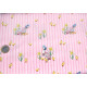 Patchworkstoff Peter Hase rosa Streifen Baumwolle Stoff Beatrix Potter Gans Tiere Kinderstoff