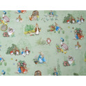 Patchworkstoff Peter Hase grün