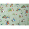 Patchworkstoff Peter Hase grün