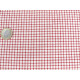 Baumwolle Karos Stoff kariert rot creme