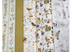 Stoffpaket Daniela Drescher Mäuse Schafe Kinder Blumen Kinderstoffe Tierstoffe