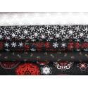 Stoffpaket Weihnachtsstoffe schwarz