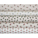 Stoffpaket Weihnachtsstoffe creme Ilex 75091