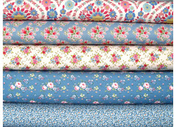 Tilda Stoffpaket Blumen Rosen Baumwolle Stoffe 75081