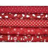 Stoffpaket Weihnachtsstoffe rot 75052