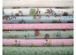 Baumwolle Stoffpaket Peter Hase Tierstoffe Kinderstoffe Beatrix Potter Stoffe 77004