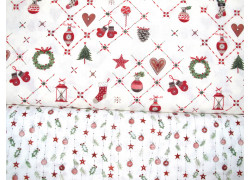 Stoffpaket Weihnachten Baumwolle Girlande acufactum Kerstin Heß 72051