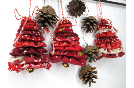 Freebie Tannenbaum aus JoJo`s Weihnachten Dekoration Stoff Baumwolle