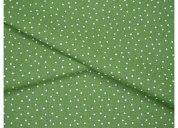 Stoff acufactum Baumwolle Tupfen Dots Punkte Pünktchen grün