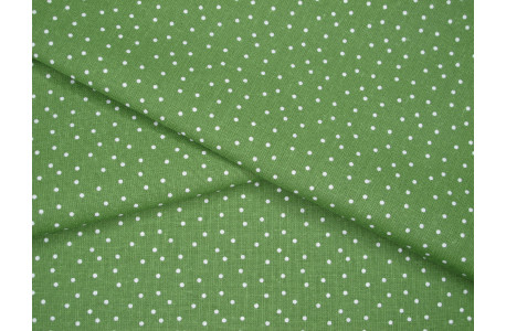 Stoff acufactum Baumwolle Tupfen Dots Punkte Pünktchen grün