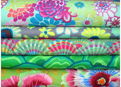 Stoffpaket Kaffe Fassett grün Baumwolle Stoffe Blumen 75080