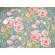 Tilda Stoff Blumen Vögel Songbird Baumwolle Rosen Tiere Cora Blue