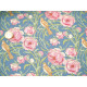 Tilda Stoff Blumen Vögel Songbird Baumwolle Rosen Tiere Cora Blue