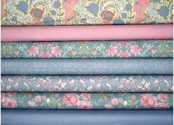 Tilda Stoffpaket Blumen Art Nouveau Frauen Mädchen Libellen Songbird Pünktchen Dots 77008