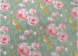 Tilda Stoffe Rosen Baumwolle Blumen Pfingstrosen Vögel Tiere Songbird