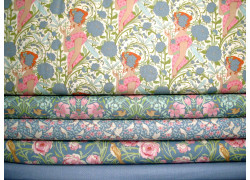 Tilda Stoffpaket Blumen Frauen Baumwolle Punkte Songbird Art Nouveau 75092