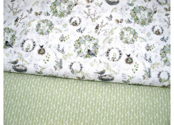 Stoffpaket Baumwolle acufactum Vögel Tiere Frühling Ostern Vogelnest Kranz 72058