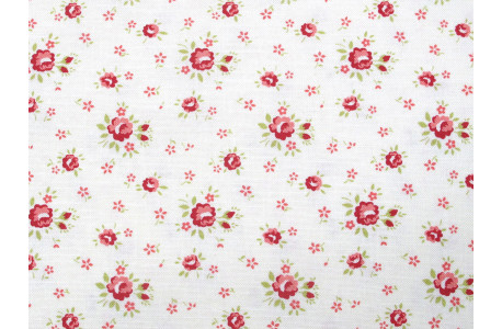 Rosenstoff Lyda Rose Patchworkstoff Baumwolle Blumen Röschen Moda Bunny Hill Designs