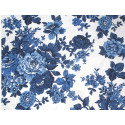 Patchworkstoff Blumen Blueprint