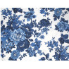 Patchworkstoff Blumen Blueprint