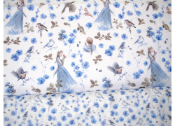 Stoffpaket acufactum Frauen Vögel Blüten Baumwolle Stoffe Punkte Westfalenstoffe 72036