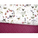 Stoffpaket Baumwolle Hühner acufactum 72014