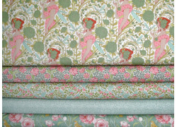 Tilda Stoffpaket Blumen Rosen Songbird Frauen Libellen Baumwolle 75018