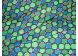 Patchworkstoff grün Tupfen Kaffe Fassett Baumwolle Kreise Punkte Dots